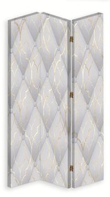 Gario Paraván Marokkói lóhere szürke színben Méret: 145 x 170 cm, Kivitelezés: Forgó paraván 360°