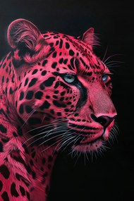 Poszter 30x45cm Bíbor Jaguar