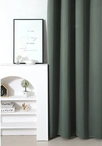 Függöny OXFORD 140x270 cm, szürkészöld Felfüggesztés: Hullámos sínszalag