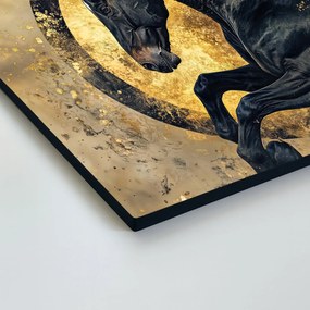 DUBLEZ | Fából készült kép - Vágtázó musztáng