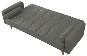 Olívszürke kihúzható kanapé NESTOR VELVET