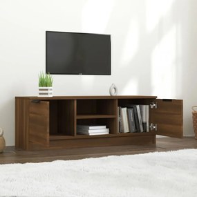 barna tölgy színű szerelt fa TV-szekrény 102 x 35 x 36,5 cm