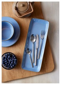 Matt ezüstszínű acél evőeszköz készlet 16 db-os – Bitz