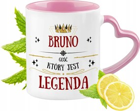 Bruna Bögre Rózsaszín Szív Alakú Füllel Kávé Ajándék