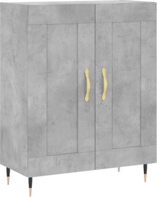 vidaXL betonszürke szerelt fa tálalószekrény 69,5 x 34 x 90 cm