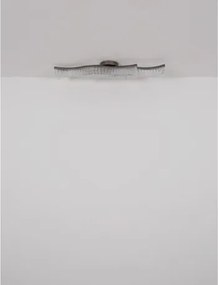 Globo 67348DG Mennyezeti lámpa, fém arany színű matt, átlátszó akril kristályok, HxSzxM: 1080x180x130mm, tartozék: LED 35W 230V, 4480lm forrás, 1560lm kimenet, 3200K