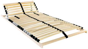 Lécalap fejtámlával Barna 90 x 190 cm Tömör bükkfa