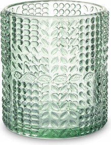 Üveg Gyertyatartó Zöld Tealight Gyertyához