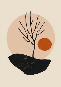 Poszter 29,7x42cm Meztelen fa