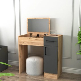 Fésülködő asztal Inci - Atlantic Pine, Anthracite