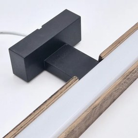 Brilagi-LED Fürdőszobai tükörmegvilágítás WOODY MIRROR LED/15W/230V IP44 tölgy/fekete