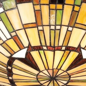 Quoizel QZ-REED-F-VB - Tiffany stílusú mennyezeti lámpa REED 2xE27/60W/230V, átm. 42 cm