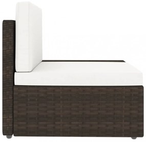vidaXL 8 részes barna polyrattan kerti ülőgarnitúra