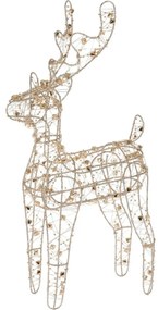 Goldwire  karácsonyi LED rénszarvas arany, 24 x 37 cm