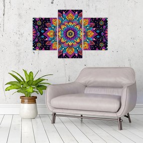 Kép - Kaleidoszkópos mandala (90x60 cm)