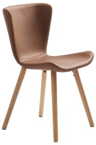 Barna fém étkezőszék szett 2 db-os Teslin – Unique Furniture