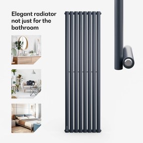 Blumfeldt Tallheo,  47 x 160, radiátor, csőradiátor, 728 W, melegvizes, 1/2