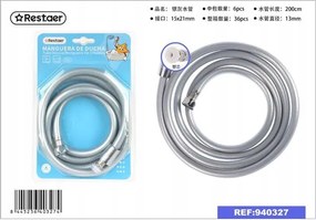 Ezüst Zuhanytömlő 2m strapabíró anyagból