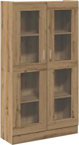 vidaXL 3D-s tölgyfa ülőszekrény 82,5 x 30,5 x 150 cm