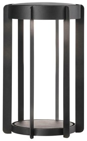 Fekete USB kültéri LED lámpás (magasság 30 cm) Firefly – Zone