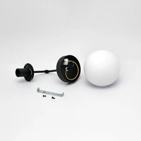 Fali lámpa MOON 1xE27/15W/230V fekete