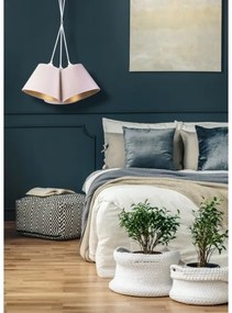 Duolla - Csillár zsinóron TWIGGY 3xE27/40W/230V átm. 60 cm fehér