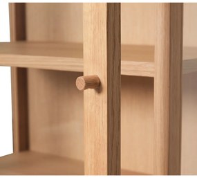 Natúr színű tölgyfa tálalószekrény 60x130 cm Kaiser – Hübsch