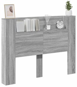 Fejtámla polcokkal Szürke Sonoma 140 x 16,5 x 103,5 cm Faanyag