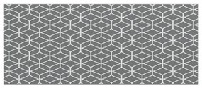 Kültéri Szőnyeg ARAKIL Szürke és fehér 250 x 600 cm PP