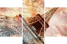 Kép - Eiffel-torony vintage stílusban (90x60 cm)