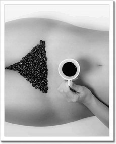 Poszterek keretben 40x50 Reggeli kávé, mint a tejszín