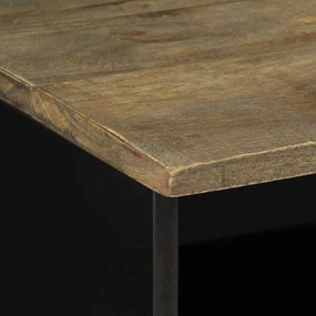 fekete tömör mangófa TV-szekrény 80 x 33 x 46 cm