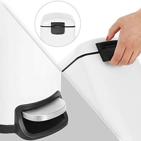 Fürdőszobai szemetes 10l, fehér