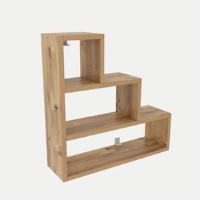 Fali polc PIRAMIT 62x62 cm barna