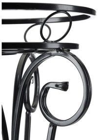 Virágállvány 74x34 cm fekete