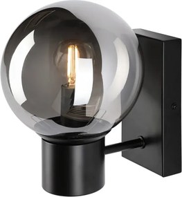 Fali lámpa SFERIO 1xE14/5W/230V fekete/füstös fekete