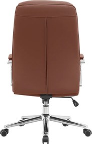 Irodai szék, barna camel/króm, ADMON