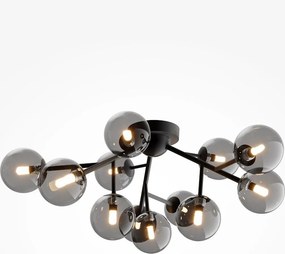 Maytoni modern mennyezeti lámpa dallas matt fekete mymod545cl-12b