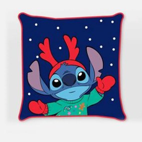 Disney Lilo és Stitch, A csillagkutya Antler Karácsony párnahuzat 40x40 cm Velúr