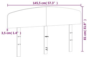 viaszbarna tömör fenyőfa fejtámla 140 cm