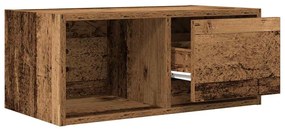 antik fa színű szerelt fa TV-szekrény 60x31x25,5 cm