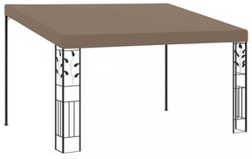 vidaXL tópszínű falra szerelhető pavilon 4 x 3 x 2,5 m