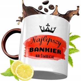 Bordó Bögre Bankárnak Születésnapi Ajándék fényképes nyomtatással