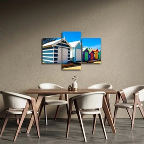 Kép - Brighton Beach, Melbourne, Ausztrália (90x60 cm)