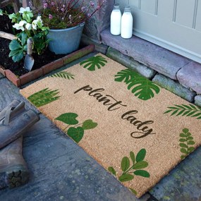 Kókuszrost lábtörlő 40x60 cm Plant Lady – Artsy Doormats