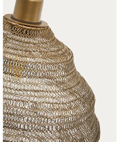 Aranyszínű függőlámpa fém búrával ø 30 cm Sarraco – Kave Home