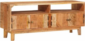 vidaXL Tároló szekrények ajtóval Barna 110 x 30 x 45 cm Tömör Mangófát