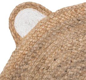 AKCIÓ Gyermek juta szőnyeg MEDVEFEJ 100 cm II. osztály
