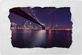 Poszterek 120x80 Híd az éjszakában Usa New York