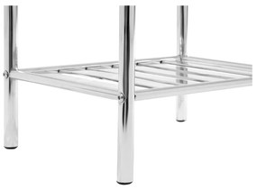 Ezüstszínű fürdőszobai polcos állvány 33x78 cm – Premier Housewares